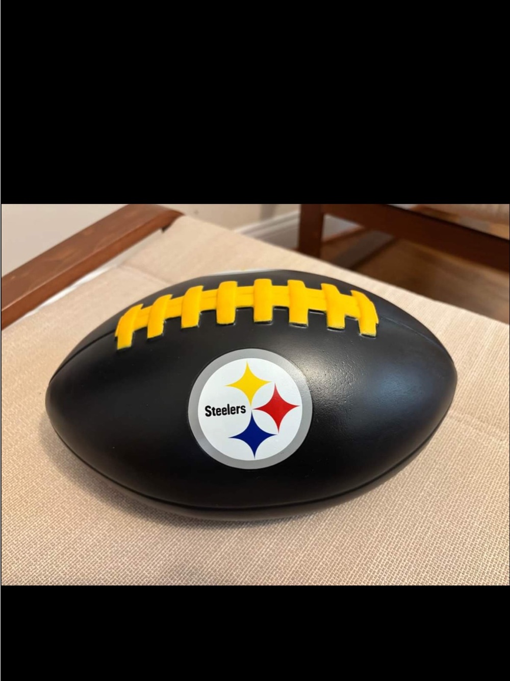 NFL Black and Yellow wearable, collectible foam hat Football